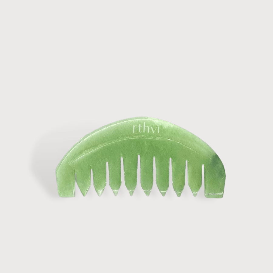 Grow your hair with Jade Comb Head and Scalp Massager Rthvi